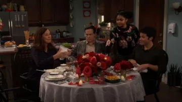 Scotch & Soda Floral Intarsia Sweater worn by  Millicent (Jaidyn Triplett) as seen in iCarly (S03E01)