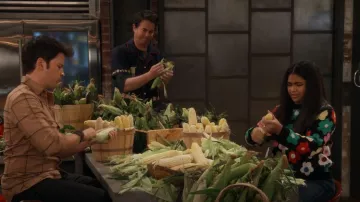 Stella McCartney Kids Floral Intarsia Cotton & Wool Sweater worn by Millicent (Jaidyn Triplett) as seen in iCarly (S03E02)