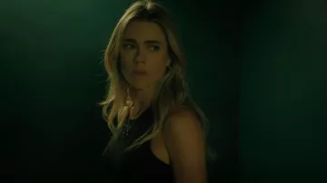 Rag & Bone The Essential Rib Organic Pima Cotton Blend Tank worn by Michaela Stone (Melissa Roxburgh) as seen in Manifest (S04E12)