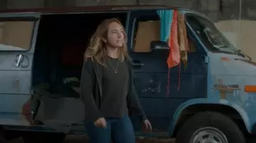 James perse Vintage Hoodie worn by Angelina Meyer (Holly Taylor) as seen in Manifest (S04E14)