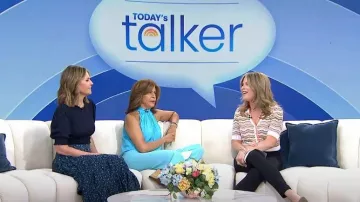 Veronica Beard Varia Stretch Knit Cardigan porté par Jenna Bush Hager comme vu dans Aujourd’hui le 31 mai 2023
