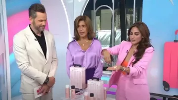 Zara Flowy Satin Effect Shirt worn by Hoda Kotb as seen in Today with Hoda & Jenna on June 1, 2023