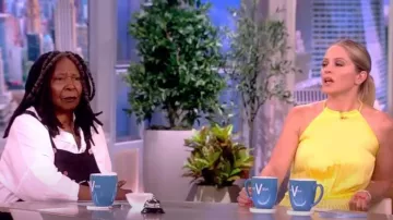 Magnolia Pearl Peace Painters Overalls worn by Whoopi Goldberg as seen in The View on May 30, 2023