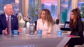 A.L.C. Adrian Rib Mixed Media Top worn by Sunny Hostin as seen in The View on May 30, 2023