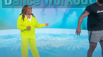 Ganni Logo-Embroidered Track Pants worn by Sherri Shepherd as seen in Sherri on June 1, 2023