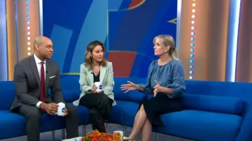 Vanessa Bruno Vanea Top porté par Jennifer Ashton vu dans Good Morning America le 1er juin 2023