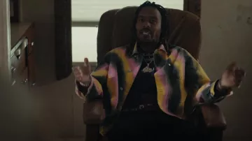 Ganni Tie Dye Denim Jacket worn by GaTa (GaTa) as seen in DAVE (S03E10)