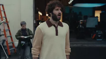 Nanushka Beige Saber Po­lo worn by Dave (Lil Dicky) as seen in DAVE (S03E10)