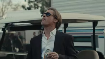 DAVE TV series outfits: Brad Pitt is wearing Emporio Armani Sun­glass­es in season 3, episode 10