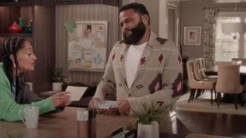 Blazer imprimé géométrique Etro porté par Andre 'Dre' Johnson (Anthony Anderson) vu en noirâtre (S08E01)