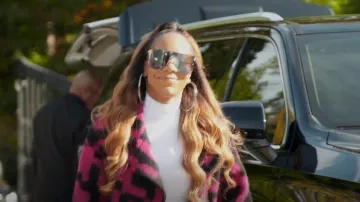 Gucci eyewear Over­sized Tint­ed Sun­glass­es worn by Sanya Richards-Ross as seen in The Real Housewives of Atlanta (S15E04)