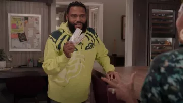 Kenzo Tiger Pull Seasonal Pullover Hoodie porté par Andre 'Dre' Johnson (Anthony Anderson) vu en noir-ish (S08E01)