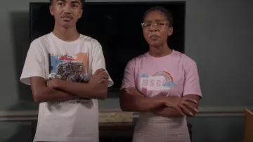 Sandro Blandine Tweed Mini Jupe portée par Diane Johnson (Marsai Martin) en noir-ish (S08E10)