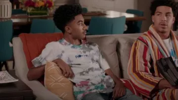 Rokit Debaser Tie Die T-Shirt worn by Jack Johnson (Miles Brown) as seen in black-ish (S08E10)