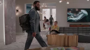 Etro Woven Check Tailored pantalones usados por Andre 'Dre' Johnson (Anthony Anderson) vistos en negro (S08E02)