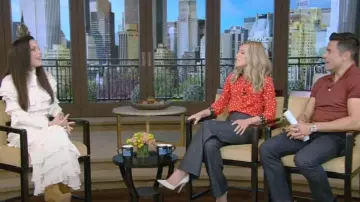 Zimmermann Wonderland Frilled-lace Midi Skirt worn by Bethenny Frankel as seen in LIVE with Kelly and Mark on  May 29, 2023