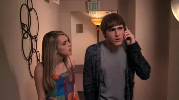 Forever 21 Rainbow Plaid Dress worn by Jo Taylor (Katelyn Tarver) in Big Time Rush TV series outfits (Season 1 Episode 10)