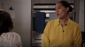 Isabel Marant Heron Longsleeved Po­lo Jumper worn by Rainbow Johnson (Tracee Ellis Ross) as seen in black-ish (S08E11)