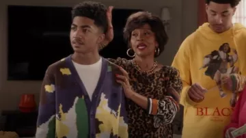 Superdry Unixex Energy Paradise Cardigan worn by Jack Johnson (Miles Brown) as seen in black-ish (S08E11)