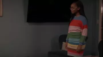 Kule La mini-jupe brumeuse portée par Diane Johnson (Marsai Martin) en noirâtre (S08E12)