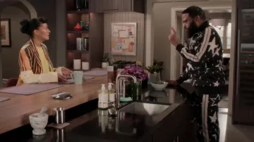 Palm Angels Night Sky Track Pants worn by Andre 'Dre' Johnson (Anthony Anderson) as seen in black-ish (S08E08)