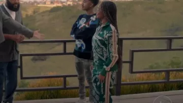Palm Angels Bandana-Print Track Jacket porté par Diane Johnson (Marsai Martin) vu en noir-ish (S08E13)
