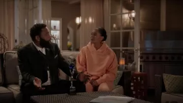 Stadium Goods Eco Logo-Embroidered Hoodie worn by Rainbow Johnson (Tracee Ellis Ross) as seen in black-ish (S08E09)