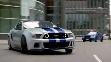 The Ford Mustang driven by Tobey Marshall (Aaron Paul) in the movie Need for Speed
