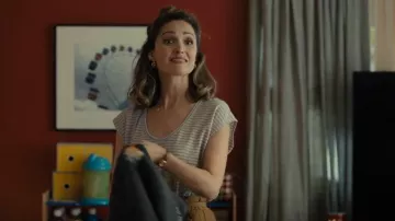 Madewell Scoop Neck Tee worn by Sylvia (Rose Byrne) as seen in Platonic (S01E05)