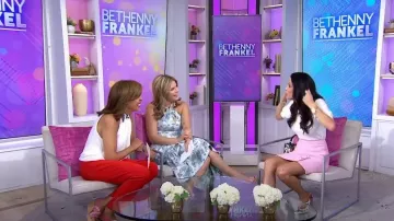 Dolce & Gabbana Embellished Floral-Print Patent-Leather Mary Jane Pumps worn by Bethenny Frankel as seen in Today with Hoda & Jenna on  June 2, 2023