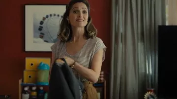 Chloe Belted Button Down Skirt worn by Sylvia (Rose Byrne) as seen in Platonic (S01E05)
