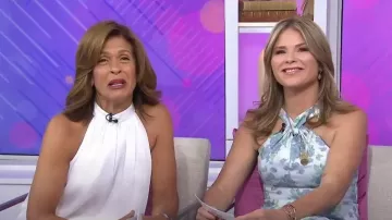 Alice + Olivia Maris Halter Style Top worn by Hoda Kotb as seen in Today  with Hoda & Jenna on June 2, 2023