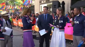 Ralph Lauren Team USA Track Jacket worn by Hoda Kotb as seen in Today on  June 5, 2023