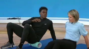 Nike Dri-FIT Running Crew Top worn by Joe Holder as seen in Today on June 5, 2023