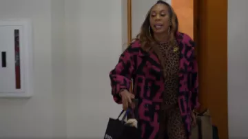 Nike One High Waisted Printed Leggings worn by Sanya Richards-Ross as seen in The Real Housewives of Atlanta (S15E05)