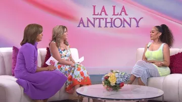 Alexander Wang Double Layer Ruched Dress worn by La La Anthony as seen in Today  with Hoda & Jenna on June 5, 2023