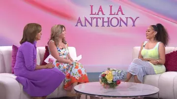 Alexander Wang Double Layer Ruched Dress worn by La La Anthony as seen in Today  with Hoda & Jenna on June 5, 2023