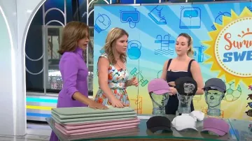108 Sportif Capri Cutout Bodysuit worn by Jacqueline Andriakos as seen in Today   with Hoda & Jenna on June 5, 2023