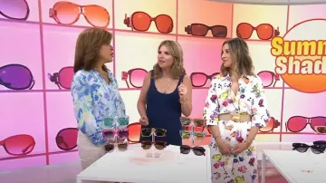 Alice + Olivia Tanika Floral Shirtdress worn by  Andrea Lavinthal as seen in Today   with Hoda & Jenna on June 6, 2023