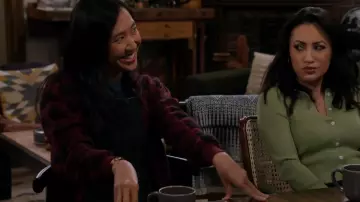 Free People Ziggy Denim Overalls worn by Ellen (Tien Tran) as seen in How I Met Your Father (S02E14)