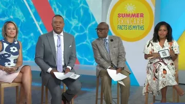 Robe Maxi à manches bouffantes Gracia portée par Sheinelle Jones comme on le voit dans Today on June 7, 2023