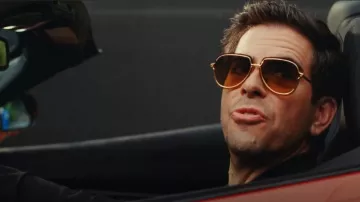 Dita Eyewear Nightbird Three Dual-Frame Sunglasses worn by Andrew Finkelstein (Eli Roth) as seen in The Idol (S01E01)