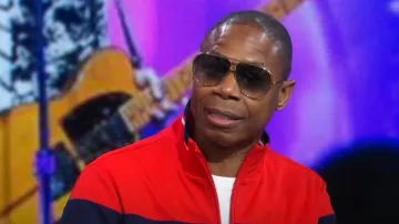 Sergio Tacchini Damarindo Track Jacket porté par Doug E. Fresh vu dans Good Morning America le 7 juin 2023