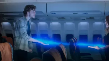 John Varvatos Strom Plaid Shirt usada por Cal (Ty Doran) como se ve en Manifest (S04E19)