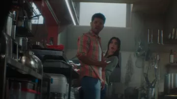 Zara Pink & Orange Flannel worn by Ned 'Nick' Nickerson (Tunji Kasim) as seen in Nancy Drew (S04E02)