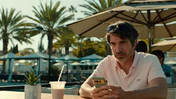 Lacoste Light Pink Polo Shirt worn by Nathan Bartlett (Chris Messina) as seen in Based on a True Story (S01E03)