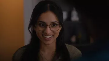 Maje Rimose Ribbed-knit Mini Dress worn by Tina (Aparna Brielle) as seen in FUBAR (S01E06)
