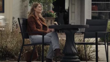 The Frye Company Veron­i­ca Bootie worn by Marybeth Pickett (Julianna Guill) as seen in Joe Pickett (S02E01)