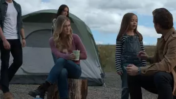 Mother The Outsider Sneak Jeans usados por Michaela Stone (Melissa Roxburgh) como se ve en Manifest (S04E20)