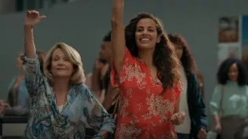 Rebecca Taylor Phlox Top worn by Grace Stone (Athena Karkanis) as seen in Manifest (S04E20)
